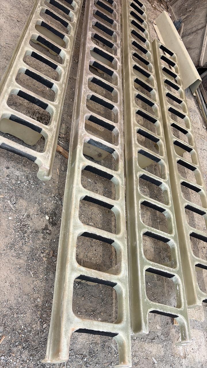 FRP ladder stringers