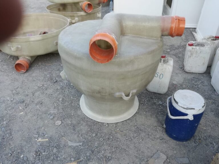 GRP chamber on moulded pedestal