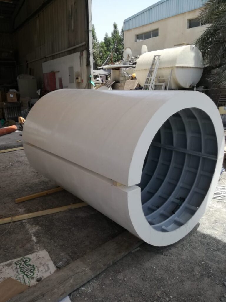 GRP culvert, internal ribbing