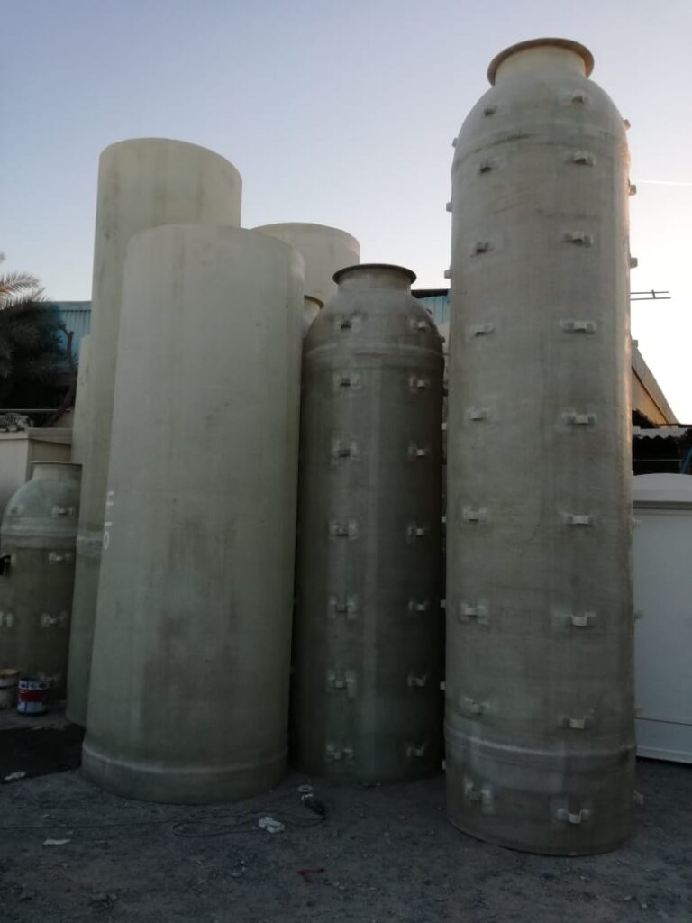 GRP columns and scrubber towers