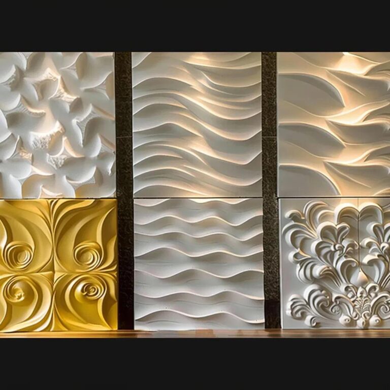 Three-dimensional decorative wall panels